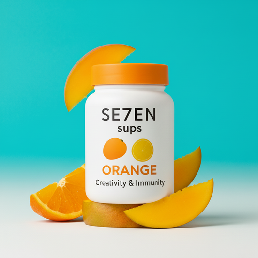 Orange –Creativity & Immunity → mango